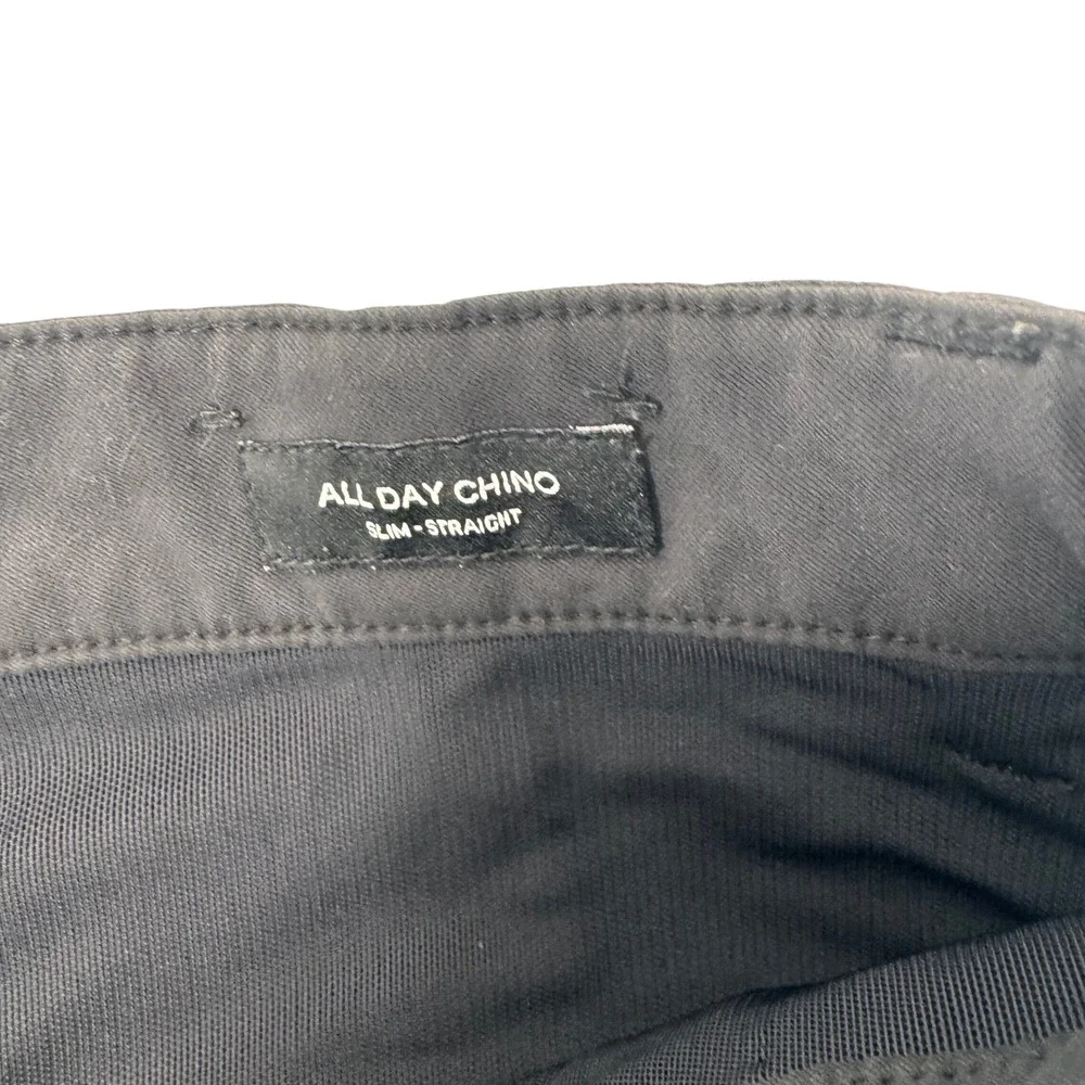 True Linkswear All Day Chino Slim Straight Black Mens Golf Pants 34x30